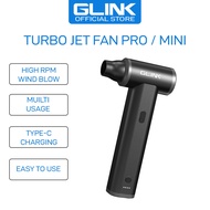 Glink Turbo Jet Fan Pro / Mini Handheld Cordless Electric Air Duster Vacuum 2 in 1 with Strong Wind 