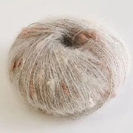 apricot powder Speckled Woolen Yarn 1 Roll, Acrylic Dacron Blend, Perfect for Knitting, Crochet, Cra