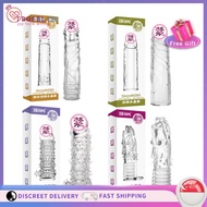 SG Seller Reusable Condoms Silicone 8 Types Time Delay Male Penis Extension Sleeves Adult Sex Toys