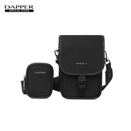 DAPPER กระเป๋าสะพายข้าง Nylon Crossbody Bag + Mini Pouch สีดำ