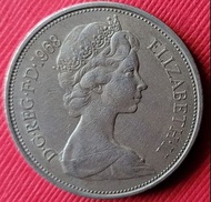 111歐洲1968年（伊麗莎白女王）（10 NEW PENCE）錢幣（稀少，美品，保真）。預購多件商品，請先告知。商品可合併拍照拍賣，可省運費。#618年中慶