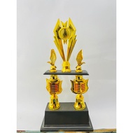 2-Leg Trophy Black Base Pagoda Pillar Trophy BINTANG