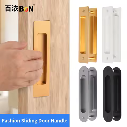 Balcony Door Concealed Handle Kitchen Sliding Door Sliding Door Handle Wooden Door Invisible Handle 