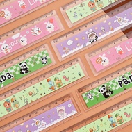 Cute Cute Cute Pet Ruler Children Cartoon Wave Ruler Student Drawing Marking Ruler Learning Statione