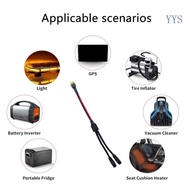 YYS XT60 Female to Double DC8mm 7 9x0 9mm Cable 12AWG Extension for Solar Generator and Power Statio