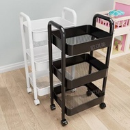 [in stock] Mobile storage rack, floor-standing kitchen multi-layer shelf, snack rack for bathroom, b