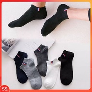 Francce striped ankle length socks men's socks adultWanita stokin stokin lelaki