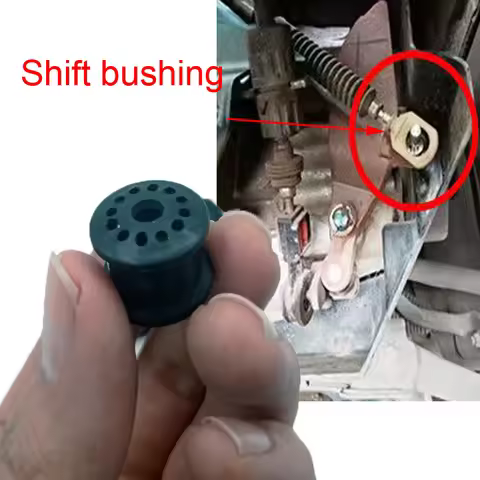 For Ford Focus Fiesta Gearbox 4S6P-7412-AA Gear Shift Lever Wearable Cable Plastic Gasket Black