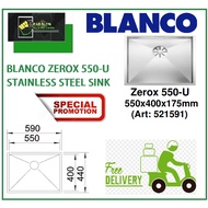 BLANCO ZEROX 550 U STAINLESS STEEL SINK