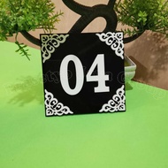 Hotel Room Homstay Villa Room Number Label, Acrylic Material, 2mm Thickness, 2 Layers
