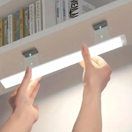 ไฟตู้เสื้อผ้าแบบชาร์จไฟได้โคมไฟเซ็นเซอร์ตรวจจับการเคลื่อนไหวไฟไฟ LED กลางคืนไร้สายไฟบันไดแบ็คไลท์สำหรับ LED ห้องครัว