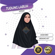 TUDUNG LABUH SEKOLAH HITAM ( BIDANG 60” KAIN KOSHIBO )  - TL002