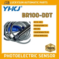 MESIN YHKJ BR100-DDT BR100 DDT Sensor Proximity Infrared M18 NPN NO NC 6-36VDC Detection Distance 40