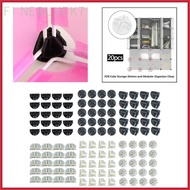 [finebluek7] 20-piece Cabinet Latch Buckle Clip Grid Connector Wire Storage Cube Storage Cabinet Cub