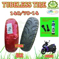 Tubeless Tire 140/70-14 For Yamaha Aerox Tire for Rear Side Free Sealant and Tubeless Valve by Maxim