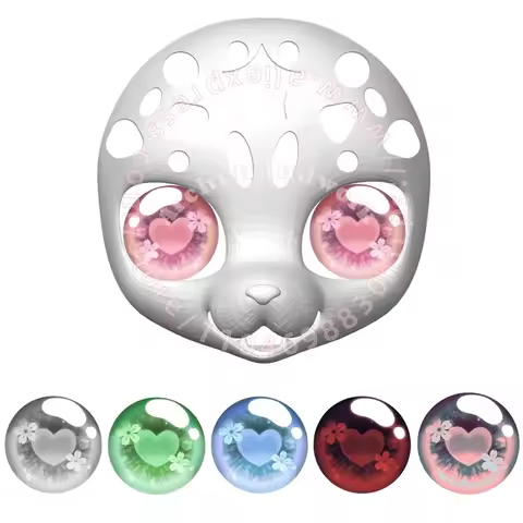 Archi Handwork Heart Sakura Pupil Fursuit Eyes DIY Craft Fursona Kig Eye Film Visible Eye-patch Mate