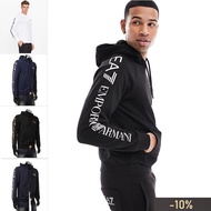 Armani/Armani EA7 Men's Cotton Pullover Hooded Sweatshirt Collar Label+Tag