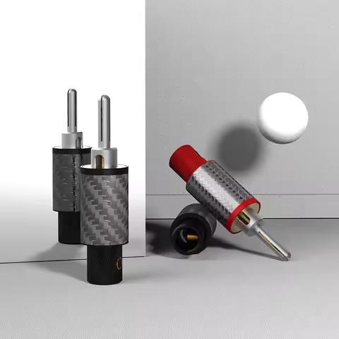 VIBORG VB404AG Hifi Pure Solid Silver Banana Speaker Cable Wire Connector High-End Sound Quality wit