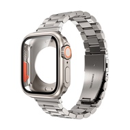 เคส+สายรัดแบบเต็มสําหรับ Apple Watch Series 10 46 มม. 42 มม. สายสแตนเลส สายโลหะ Iwatch Series 10