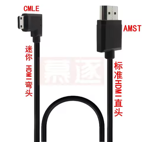 MiNI HDMI- compatible male to HDTV OD 3.0mm Super Soft Thin Cables & Mini HD male Cable 2k*4k hd @60