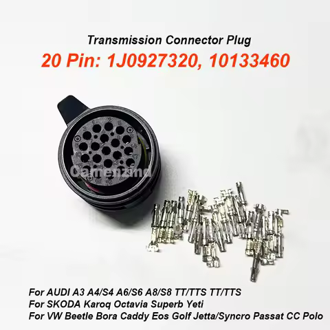 20 Pin 02E 1J0927320 10133460 Automatic Transmission Controller Connector Plug High Quality For AUDI