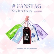 FANSTAG Kpop Fandom Acrylic Keychain