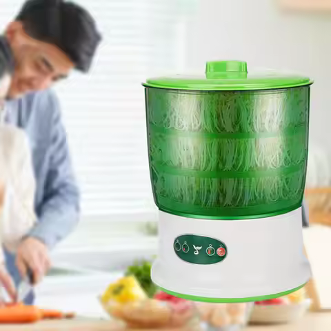 Bean Sprouts Machine Seed Sprouter Growing Kit with 3 Seasonal Modes Visible for Soybean Mung Bean R