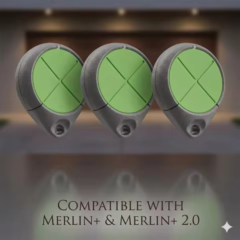 1/2/3pcs Merlin+ 2.0 EM970 MR60 MR600 MR600A MLR750 MLR850 Garage Door Remote Control Security+ 2.0 