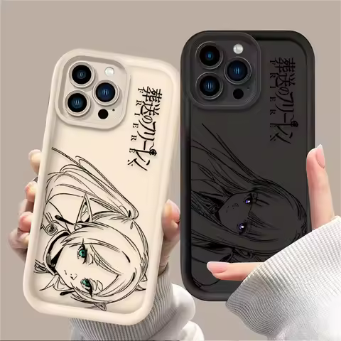 Anime Frieren Cute Fern Silicone Phone Case For iPhone 17 Air 16 16E 15 14 13 12 11 Pro Max X XS X S