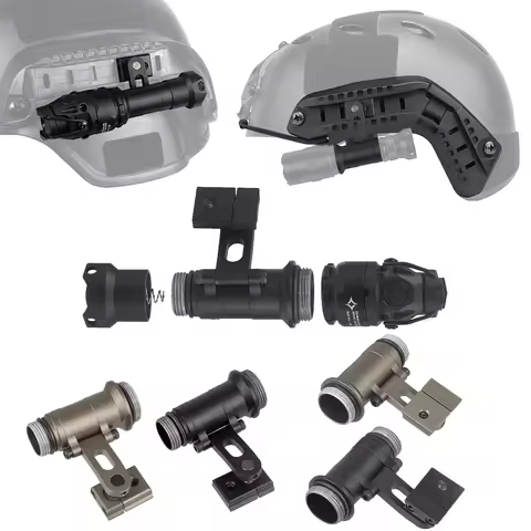 Tactical SS MAX Helmet Light Mount With SureFire M300 M300B M300C M300V M300B KIJI K1-10 Flashlight 