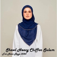SHAWL HEAVY CHIFFON SULAM l SHAWL CHIFFON SULAM l POSTAGE WITHIN 24H Part 2@ New warna