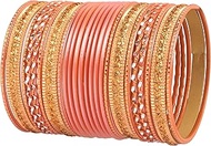 2 Dozen Bangle Collection Indian Bollywood Alloy Metal Textured Color Designer Jewelry Special Large