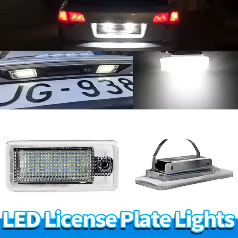 2PCS LED License Number Plate Light Lamp Error Free FOR Audi A3 S3 A4 S4 A5 S5 A6 S6 A8 S8 Q7 RS3 RS