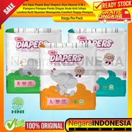 Hni Hpai Popok Bayi Diapers Size Ukuran S M L Pampers Pampes Pants Diaper Anak Anti Iritasi Lembut K