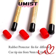 UMISTYDREAMC9 10pcs Tip Cover, Rubber Slip-on Head Protector, Snooker Billiard Accessories Replaceme