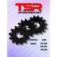 TSR SZ16 13T/14T/15T ENGINE SPROCKET - MOTORCYCLE ENGINE SPROCKET HEAVY DUITY 428H