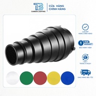 Ống Gom Sáng Snoot Ống Tụ Sáng Cho Đèn Ngàm Bowen Đủ 5 Gel Màu Và Tổ Ong Chính Hãng