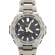 成色極佳 CasioG G-SHOCK GST-B500-1AJF 黑色不銹鋼銀色太陽能數位手錶 黑色錶盤 0553 [二手]CASIO