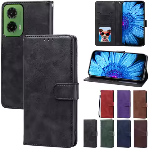 For Moto G35 Case Wallet Flip Leather Cover For Motorola Moto G35 5G Case Silicone Book Cover For Mo