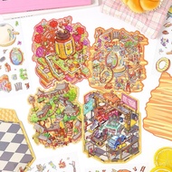 Joyful Fun Market3d 3D Stickers for Landscaping Miniature scene stickers, three-dimensional stickers