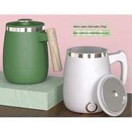 WOOD AGATE GREEN Plastic Handle Boiling Cup