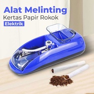 [lintingan tembakau] Alat Linting Rokok Otomatis Electric Roller 7.5 x 70mm - J-005 - Blue kotak rok