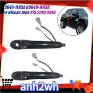1Pair Front Door Handle Keyless Entry 82644-1FA5A 80640-1FA5B for  Juke F15 2010-2019 Car Inductive 