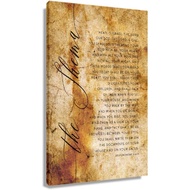 The Shema Scripture Wall Art Deuteronomy 6 4-9 Bible Verse Poster Printing Printed Canvas Bedroom Pi