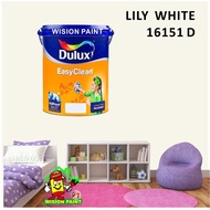 LILY WHITE 16151 D ( 5L ) ICI DULUX EASY CLEAN / EASYCLEAN INTERIOR PAINT
