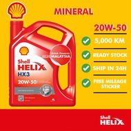 Shell Helix HX3 20W-50 Mineral Engine Oil (4L)