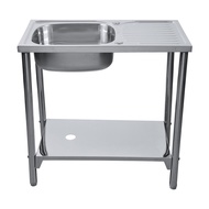 TEKA ซิงค์ล้างจานขาตั้ง รุ่น AS 80 1B 1D ฟรี! ก็อกน้ำเย็น