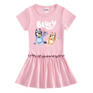 bingo bluey Girls Princess Dress Sleeveless Lace Gown For Kid Birthday Party Dresses Summer Graduati