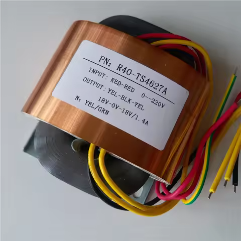 R Core Transformer 50W Dual 18V R40 Transformers 220V To 18V-0-18V 1.4A R Type Transformers Custom C