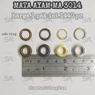 MATA EYELET 8MM CHICKEN EYE MA 3014 (PAK) | 1440 pc)